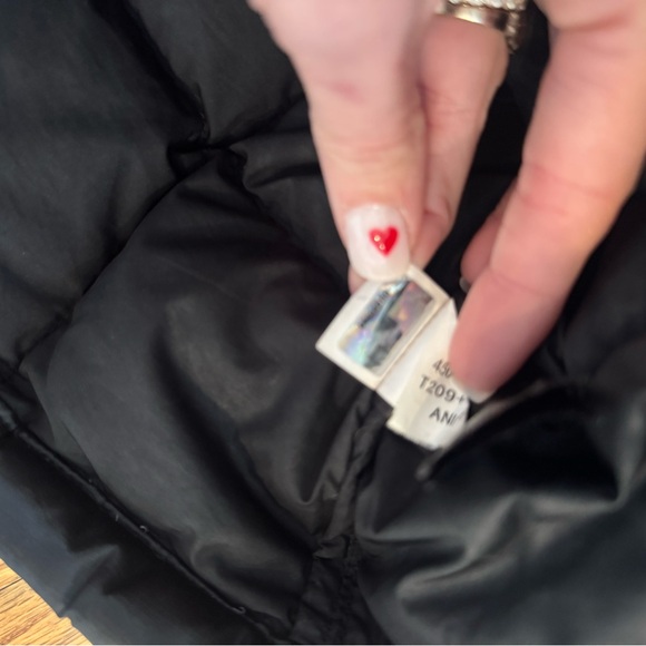 The North Face 600 Down Metropolis Puffer Parka Jacket Womens BLK Hooded medium - Picture 7 of 10